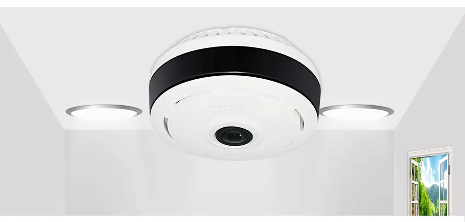 Hiseeu 960P 3MP 3D VR wifi рыбий глаз ip-камера 360 градусов полный вид мини CCTV камера 1.3MP сеть домашняя камера безопасности панорамная