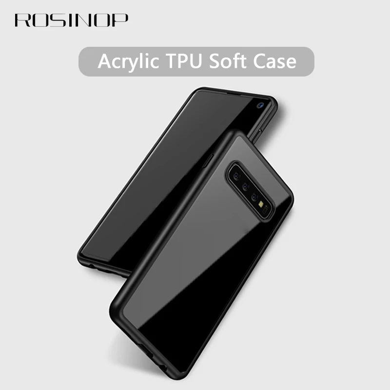 

ROSINOP Invisible Airbag TPU Soft Case For samsung S10 lite Camera Protection Silicone Transparent Cover For samsung S10 plus