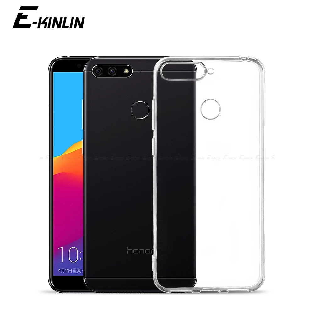 واضح سيليكون الهاتف حافظة لهاتف huawei الشرف 8A 8C 8X8 S 7A 7C 7 S 7X7 6C 6A 6X6 8 V9 V8 لايت برو اللعب ماكس العالمية لينة غطاء من البولي يوريثان الحراري