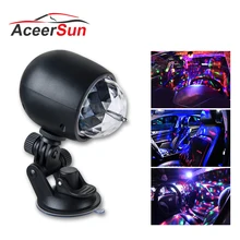 Aceersun LED USB RGB Ambient Light Automatic rotation auto backlight car ambient light CANBUS 5V Flirt romance for Holiday Party
