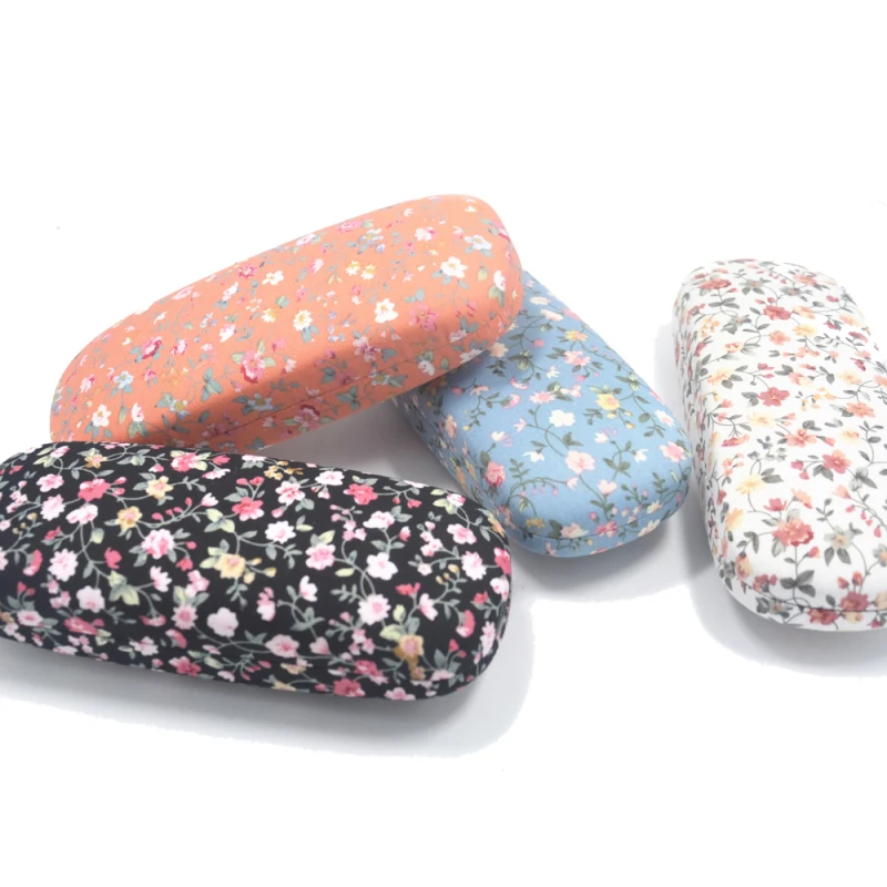

Floral Pattern Hard Glasses Case Storage Spectacle Box 4 Colors Available