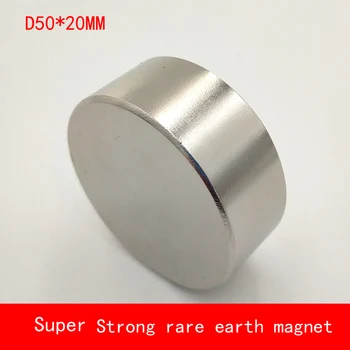 

1PCS D50x20mm Strong Round N38 N52 Magnet permanent Rare Earth Magnet diameter 50*20MM plating Nickel