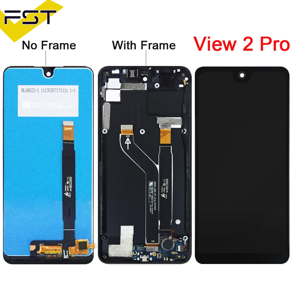 

6.0'' For Wiko View 2 Pro LCD Display with Touch Screen Digitizer Mobile Phone Accessories For Wiko View 2 Pro Lcd Sensor+Tools