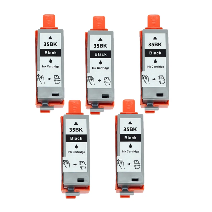 

5pcs Black Compatible Ink Cartridges For Canon PGI35 PGI-35 PGI 35 For Canon Pixma IP100B IP100 IP100 mini 260 320 printers