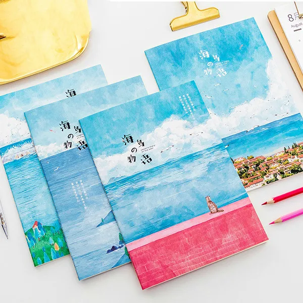 

notebook Ins Sea Island Notebook B5 Journal Note planner Daily for School student Stationary Wholesale drop shipping