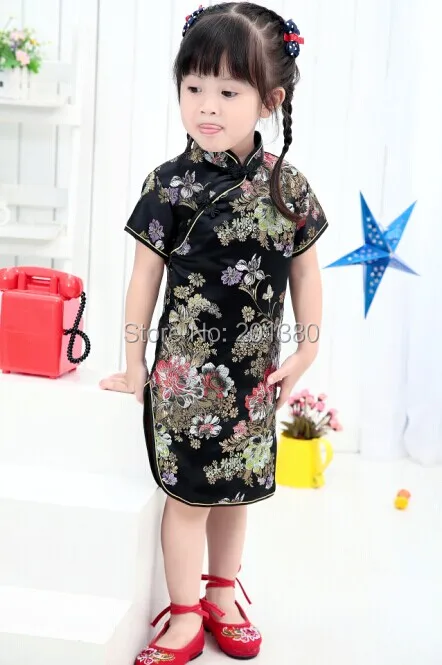 Qipao – robes d'été pour bébés filles, Qipao chinois, cheongsam, cadeau de nouvel an, nouvelle collection 2019