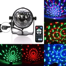 3W RGB Remote Led DJ Stage Light Magic Crystal Rotating Ball Sound/Auto Control Stage Lamps