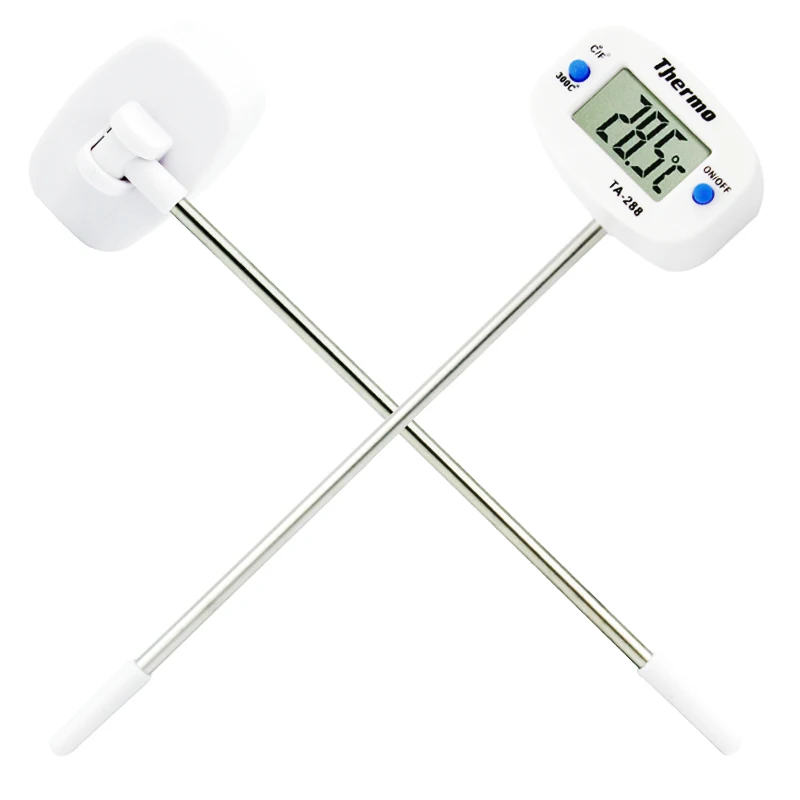

New arrival Digital LCD Food Thermometer BBQ Meat milk Cooking temperature temp meter tester for kitchen with Probe 39%