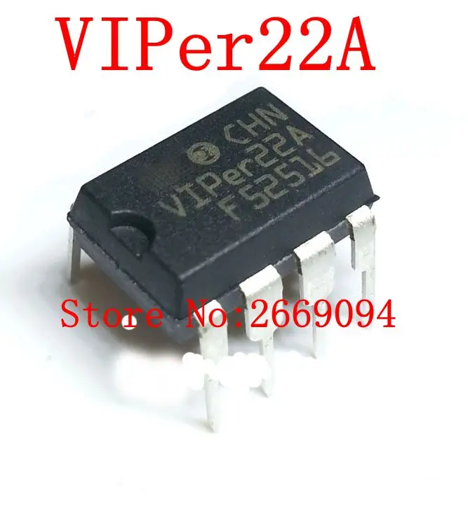 

Free Shipping 50PCS /100pcs VIPER22A VIPER22 DIP8 C/DC Converters Low Power OFF-Line SMPS