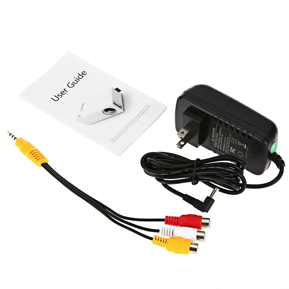 Exquizon YG310 обновленная YG300 переносной Led прожектор 800LM 3 5 мм 320x240 HDMI Мини проектор с usb