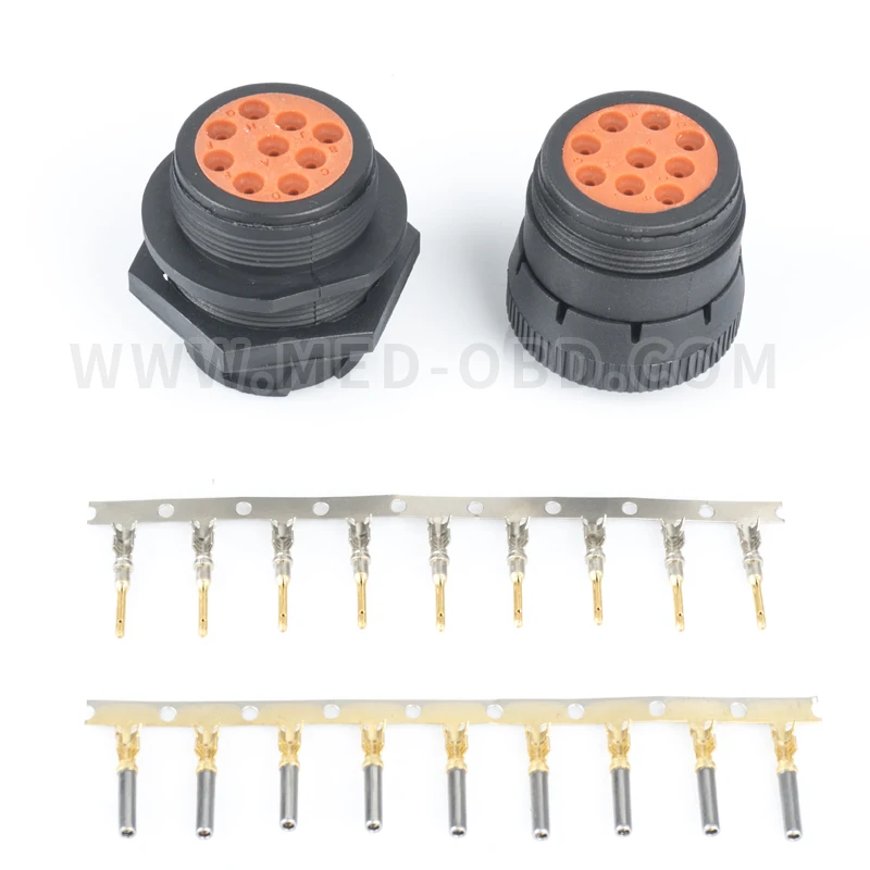 

1 et j1939 Car Connector J1939 Female 9pin Plug Deutsch Automotive HD10-9-1939PE Deutsch j1939