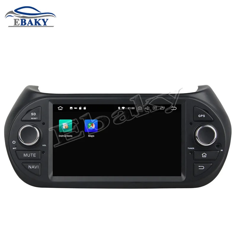 Top NaviTopia 4GB RAM 64GB ROM Octa Core Android 8.0 Car DVD Radio for Fiat Fiorino for Citroen Nemo for Peugeot Bipper 2008-2015 3