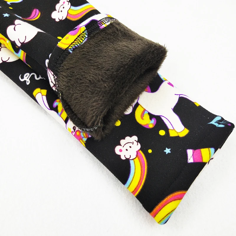Unicorn Pattern Winter Autumn Thick Warm Kids Girls Leggings Cartoon Children Pants Plus velvet Legging