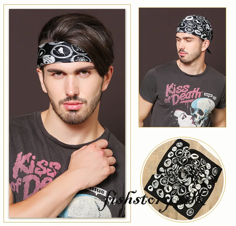 pure silk dot bird sports men scarves head wear handkerchief headscarf