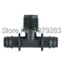 

100pcs- pack 3-WAY elbow hose connector DRIPPER WITH 1/2''tubing hose positioning G1/2'' WATERING KITS
