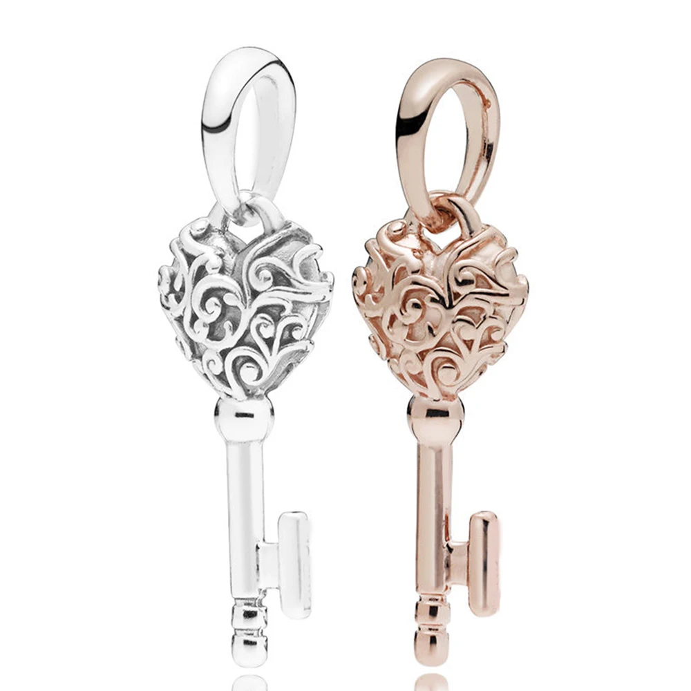

Regal Key Pendant Charm Beads 100% Real 925 Sterling Silver Regal Key Charm Beads Fit Pandora Bracelet Diy Jewelry 2018 Autumn