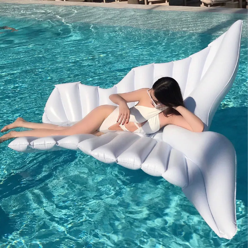 

Hot Hot Hot Sale Inflatable Angel Wings Floating Row Swimming Laps Float Swimming Ring Floating Pool Water Party Toys 250*180CM