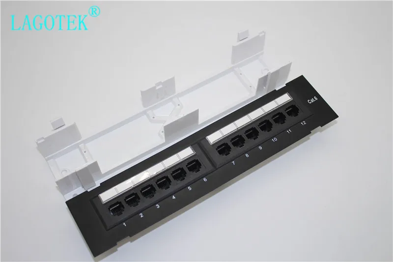 

Network 12 Port CAT6 Patch Panel RJ45 Networking Wall Mount Rack Mount Bracket WALL MOUNTING