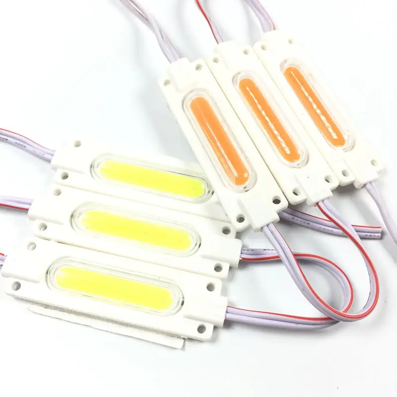 

Ultra Bright COB LED Module light Pure/Warm White Strip Light Lamp Bead Chip diy DC 12V lighting Waterproof
