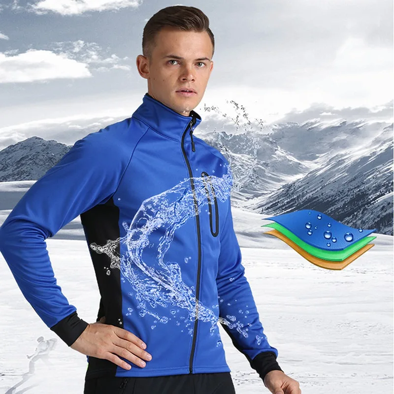 Новая велосипедная куртка мужская зимняя теплая велосипедная MTB шоссейная велосипедная одежда ветрозащитная водонепроницаемая куртка с длинным рукавом для альпинизма