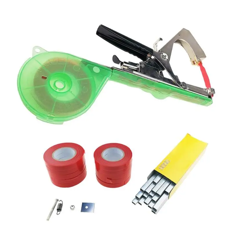 

Tying Machine Garden Plant Tapetool Tapener with 10 Rolls Tape Set for Vegetable Pruning Tools FIxing/ bundling Tying Machine