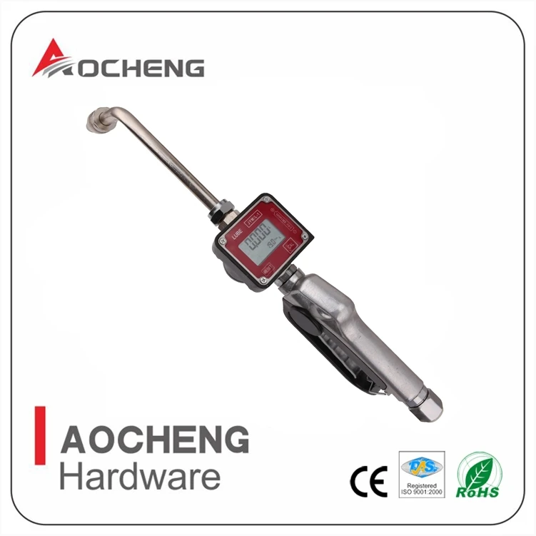 Digital Oil Dispensing Meter Gun Flow Meter Fuel Dispenser Nozzle with