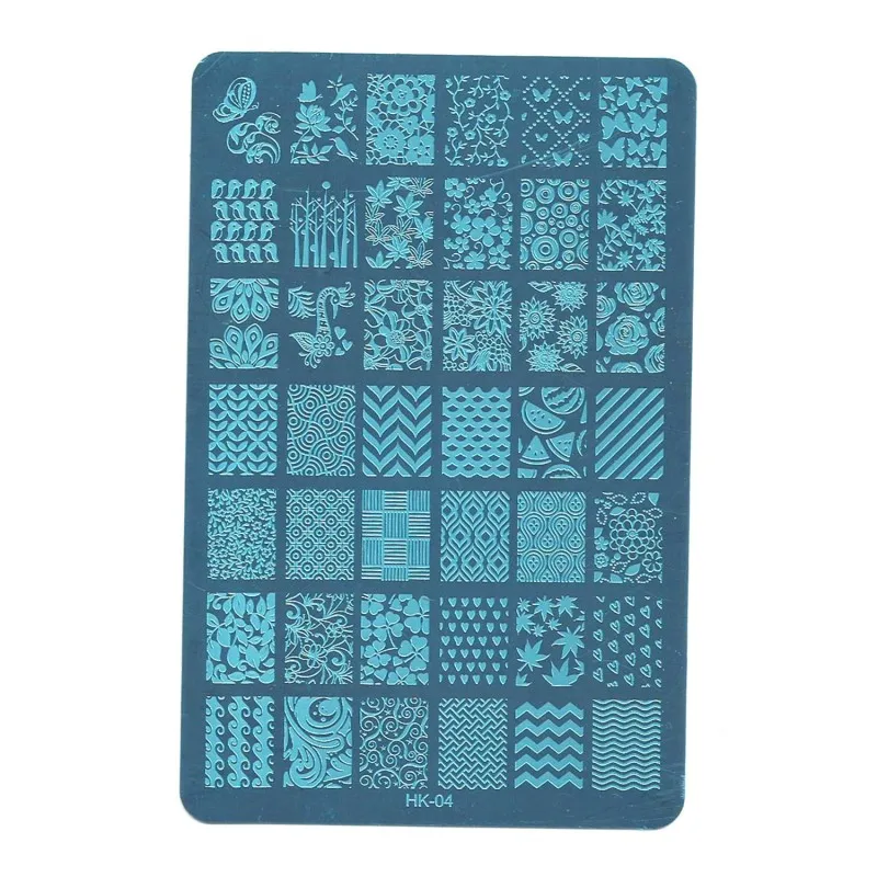 1Pcs-HK-Image-Plate-XL-Big-Flower-Butterfly-Bird-Nail-Art-Stamping-Template-Animal-Image-Stamp (4)