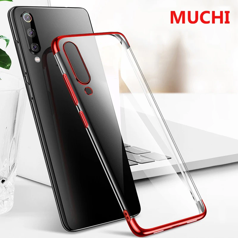 MUCHI For Samsung Galaxy A40 Case Luxury Laser Plating Soft Clear Back Cover A10 A20 Phone Cases |