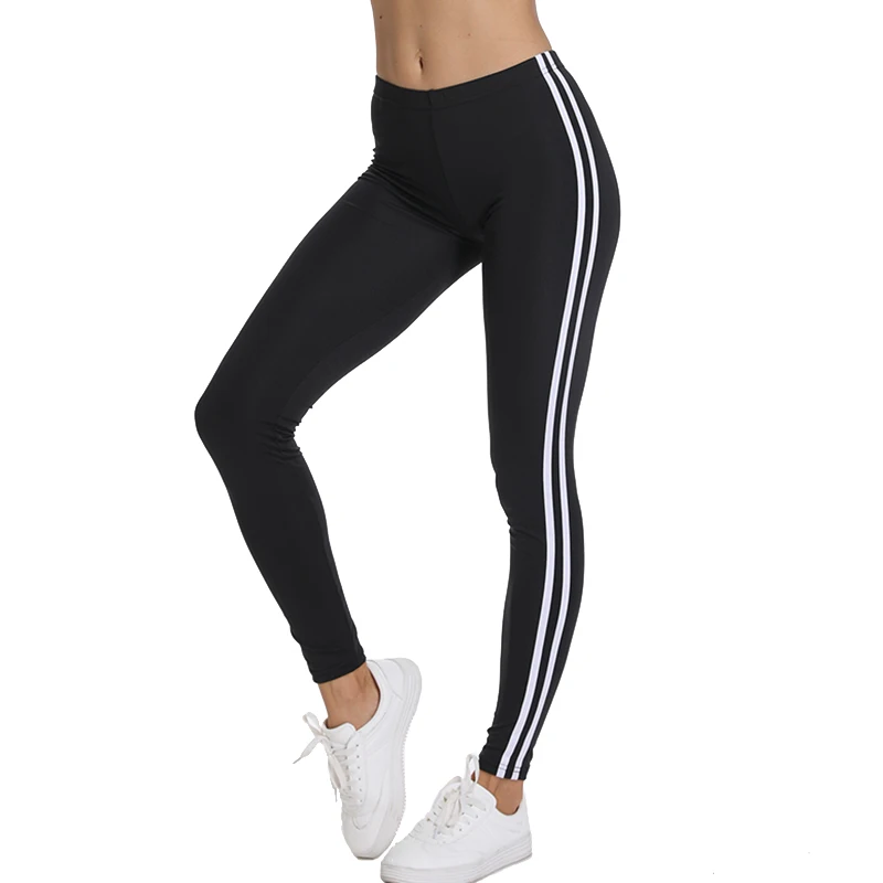 Fitness Female Leggings Polyester Ankle-Length Breathable Pants Leggins Women Standard Fold Push Up Leggin Prolong leg design