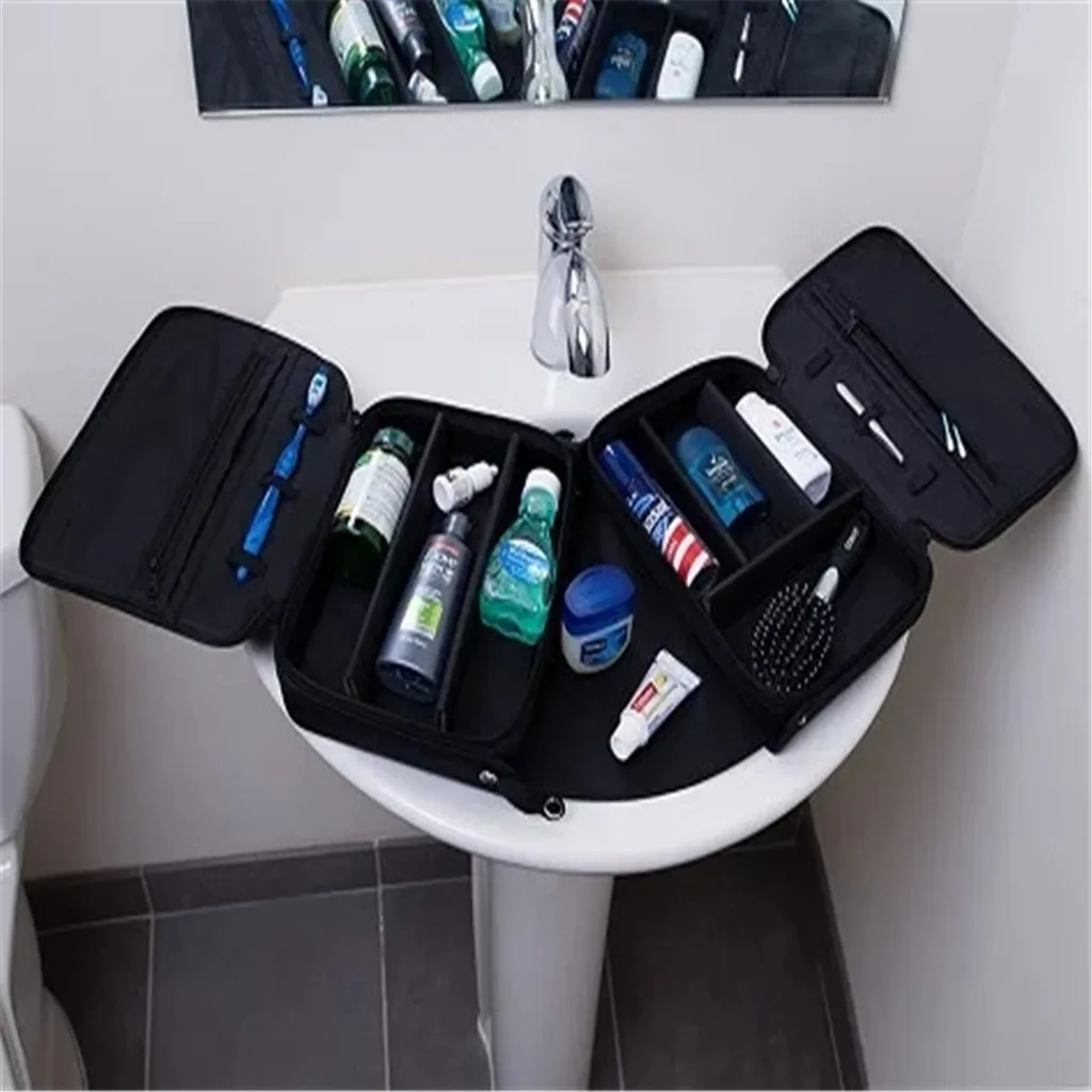 

2019 lage_capacity Expandable Travel Cosmetic Organizer Ladies Multifunctional Storage Case C527