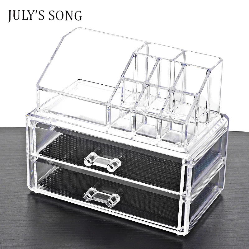 JULY'S أغنية كبيرة ماكياج المنظم صندوق تخزين PS المكياج المنظم منظم أدوات التجميل مخزن للمكياج الأدراج منظم JULY'S أغنية كبيرة ماكياج المنظم صندوق تخزين PS المكياج المنظم منظم أدوات التجميل مخزن للمكياج الأدراج منظم
