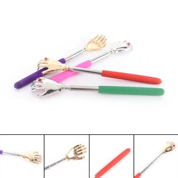 

Adjustable 23-58cm Handy Stainless Pen Clip Back Scratcher Telescopic Pocket Scratching Massage Kit Bear Claw Back Scratcher