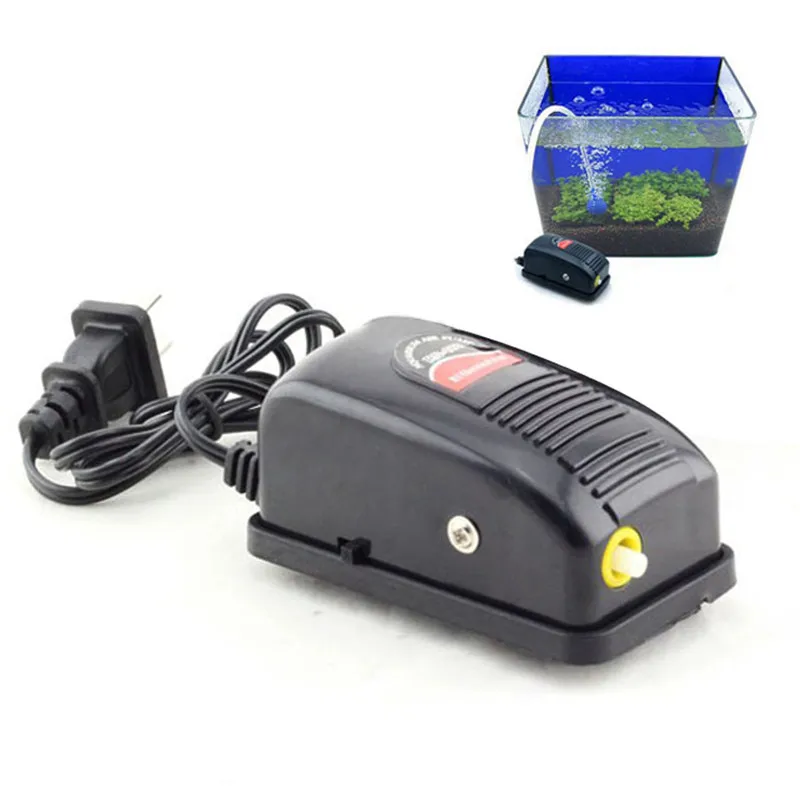 New 3W Super Silent Adjustable Aquarium Air Pump Fish Tank Oxygen Air