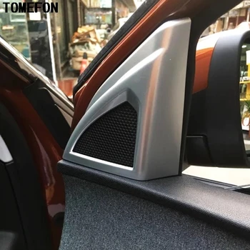 

TOMEFON 2PCS For Peugeot 3008 GT 2017 2018 Front A Pillar Speaker Loudspeaker Horn Cover Trim Sticker Car Interior Accessories