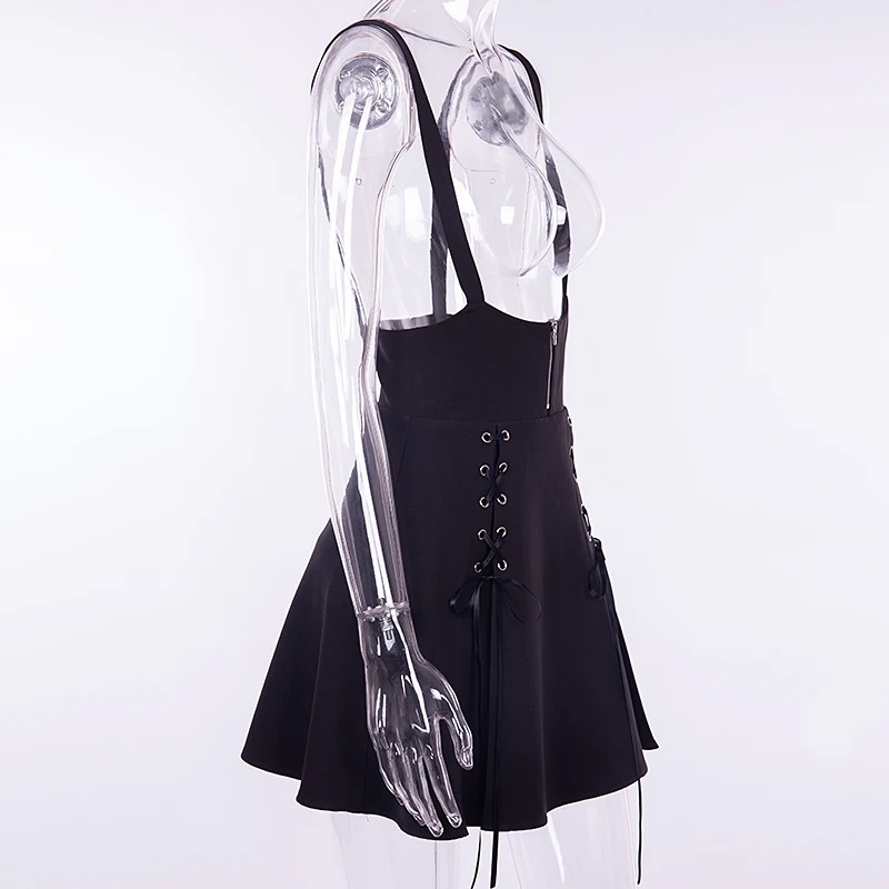 Женский комплект из 2 предметов готический черный сексуальный кружевной боди плиссированные юбки Комплекты из двух предметов кружевные прозрачные Клубные комплекты для девочек