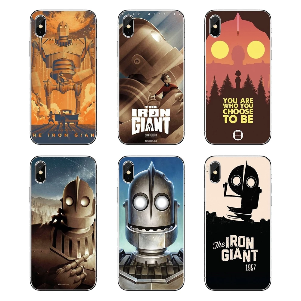 

For iPod Touch iPhone 4 4S 5 5S 5C SE 6 6S 7 8 X XR XS Plus MAX Soft Transparent Cases Covers The Iron Giant 1999 Best Art Ever