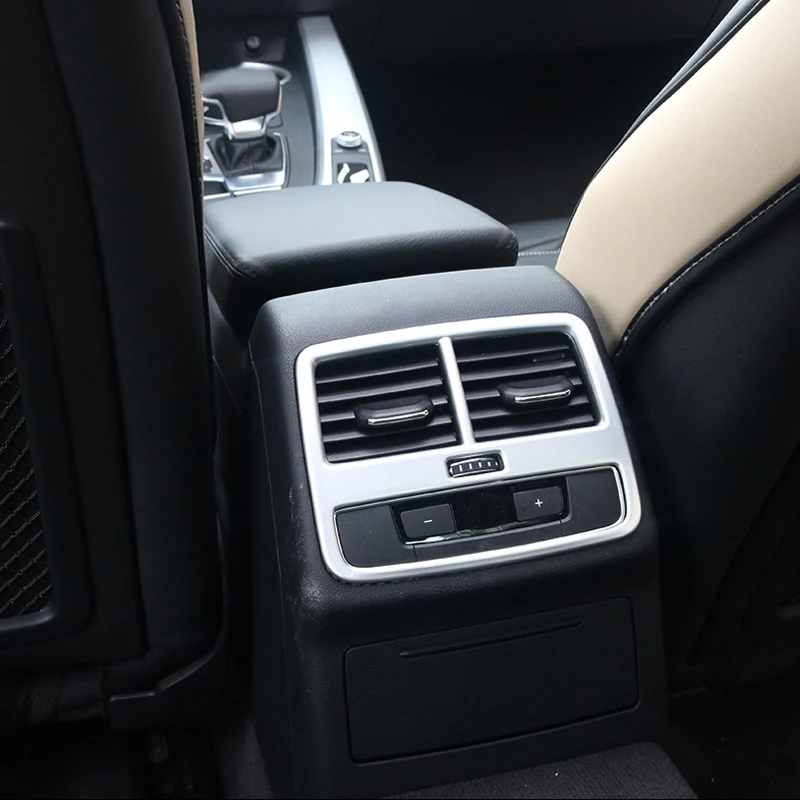 Автомобильные аксессуары Chrome ABS сзади Кондиционер AC Vent рамка выходов Обложка для Audi A4 B9- и A5