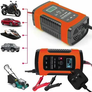 ユニバーサル車のバッテリー充電器 12 V 6A 液晶インテリジェント高速パワー充電自動車オートバイパルス修理高の Qualtiy