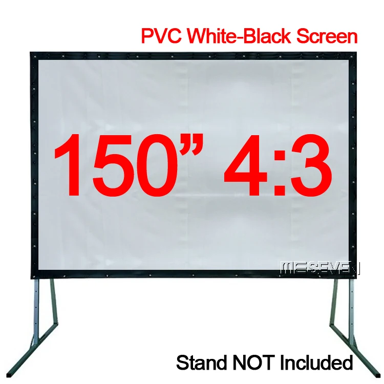 Projector Screen 150 inches 43 Indoor & Outdoor Movie Film PVC Soft