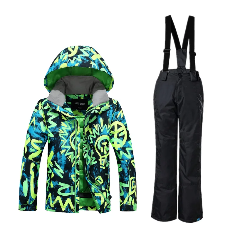 GS детский горнолыжный костюм,лыжный костюм для мальчика,kids ski clothes,горнолыжный костюм для мальчика