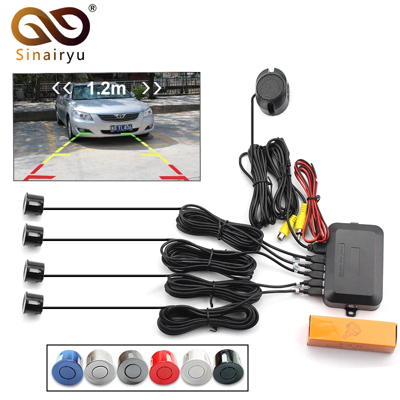 

Dual Core Car Video Parking Sensor Reverse Radar Sensors Alarm Visible System , Display Image and Sound Alert For TFT Monitor