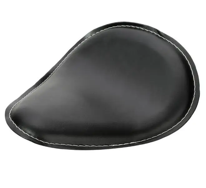 Black Leather Solo Seat for Harley Dyna Sportster 883 1200 XL Custom Bobber Chopper |
