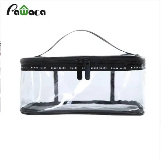 Portable Clear Cosmetic Toiletry Bags Waterproof PVC Makeup Organizer Transparent Storage Bags for Travel Outdoor Bath Wash Bag
