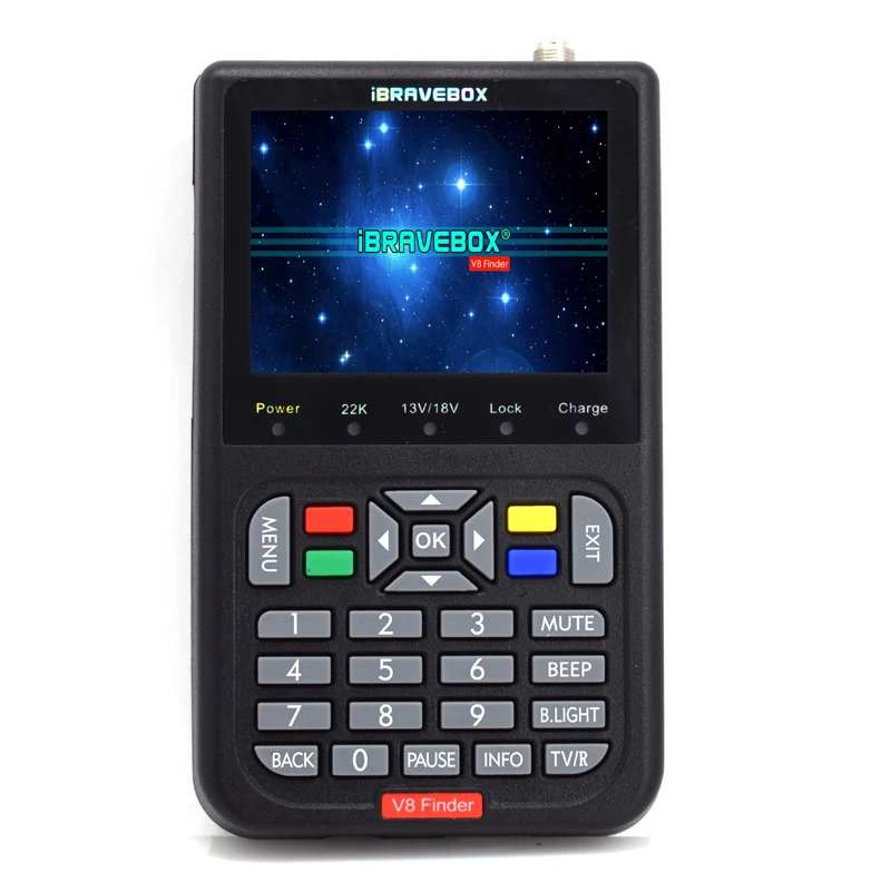 

V8 Finde DVB-S2 Satellite Finder Full 1080P HD High Definition MPEG-2 MPEG4 with 3.5 inch LCD Meter