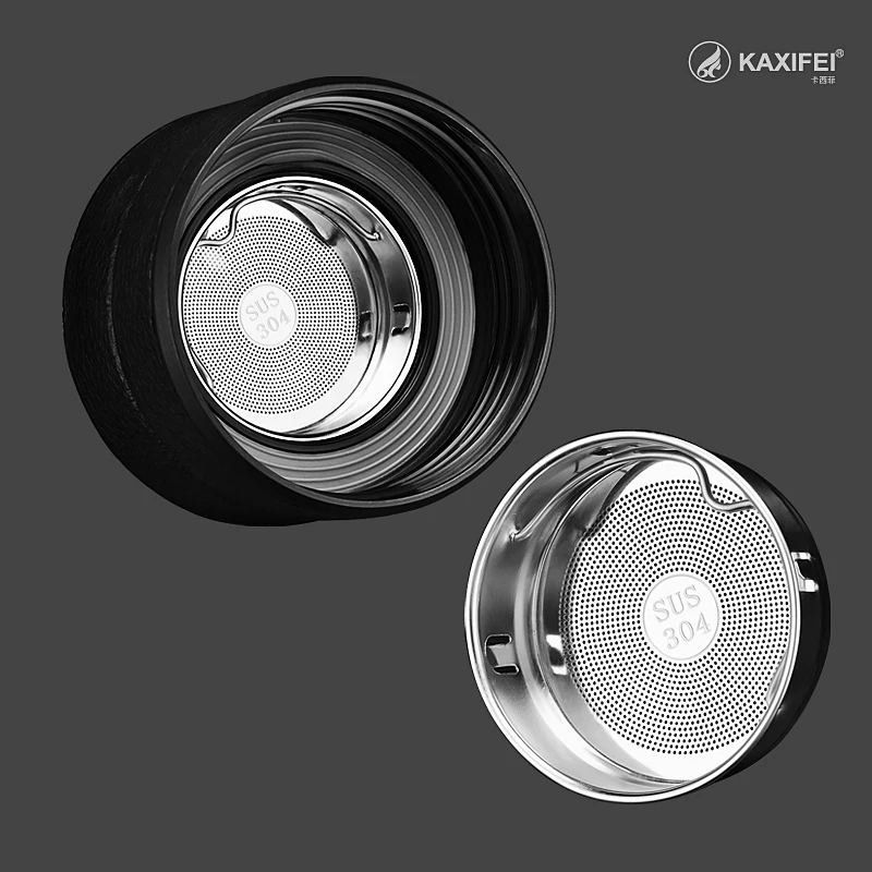 KAXIFEI 500 мл стеклянная бутылка для воды 304 нержавеющая сталь + стекло женщин