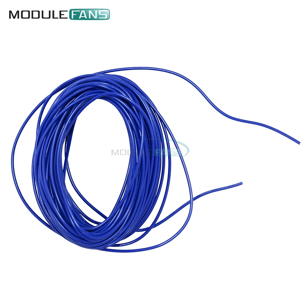 24AWG 10 м синий UL-1007 соединительный провод 80C / 300 В шнур DIY электрический |