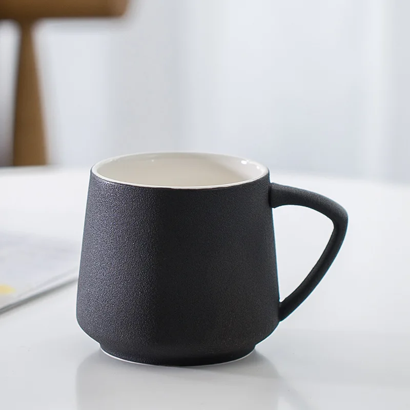 Модная керамическая кофейная кружка в скандинавском стиле с пескоструйной текстурой, офисные чайные кружки, кружка для молока, пива, воды