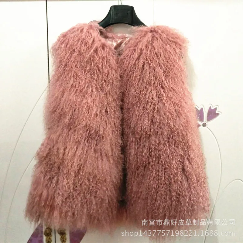 Longueur blanc Coréenne Fourrure Chart see Version Clair Hiver Moyenne Fourrure See Agneau Plage Laine Et noir Nouvelle rose Herbe Chart 18 Gilet gris fuchsia Manteau Gilet bourgogne z8Sw7qq