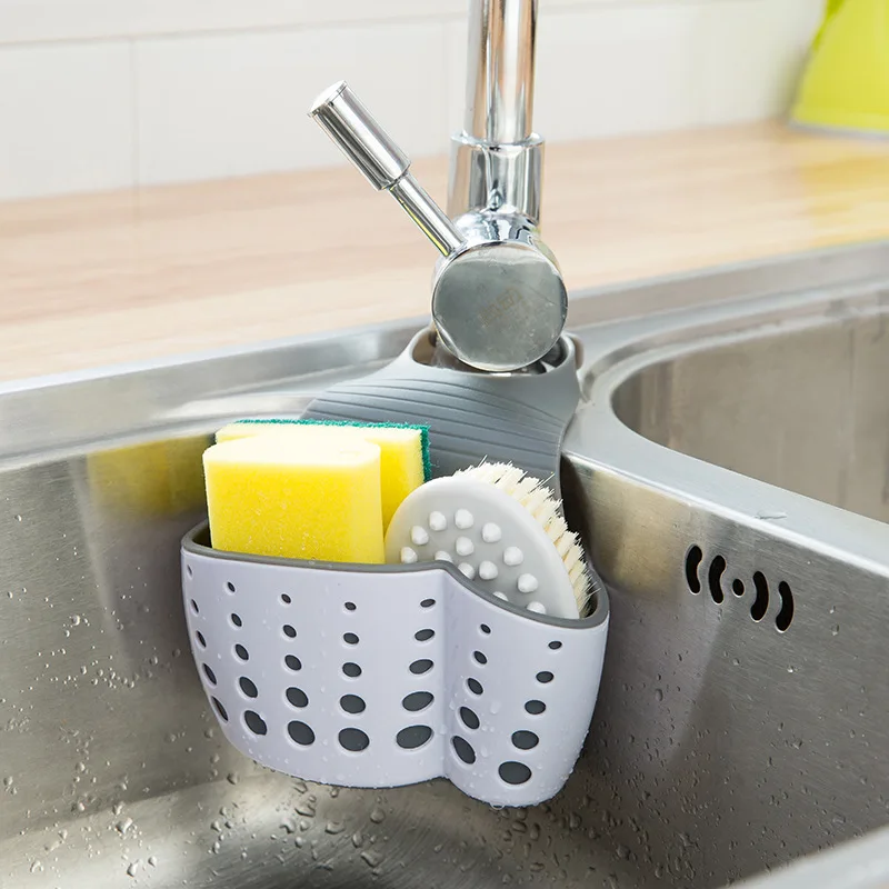 

Bathroom toy Organizer vanzlife for the Kitchen storage bags basket hanging bag home faucet washing drain Sponge holder for lips