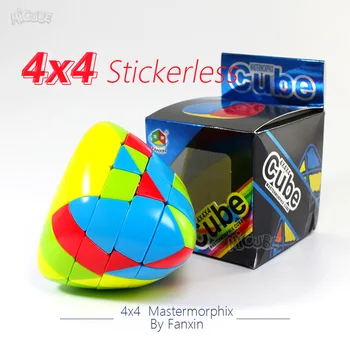 

Fanxin Mastermorphix 4x4 Rice Dumpling 4x4x4 Stickerless Magic Cubes Puzzle Toy Colorful Multicolor Special Hight Difficult